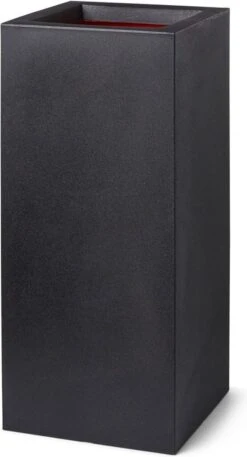 Capi Europe - Bloempot Rechthoek Smooth NL - 36x36x79 - Zwart - Voor Binnen En Buiten - KBL952 -Tuin Kweekbenodigdheden 648x1200 1