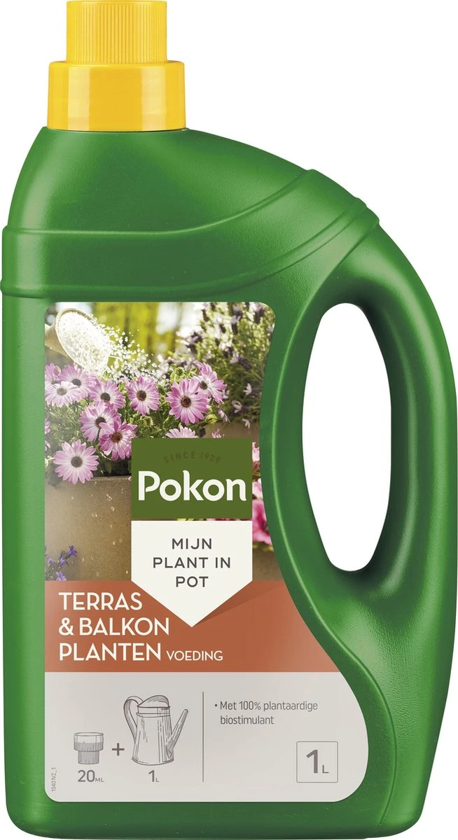 Pokon Terras & Balkonplanten Voeding - 1l - Plantenvoeding - 20ml Per 1L Water 3 Pokon Terras & Balkonplanten Voeding - 1l - Plantenvoeding - 20ml Per 1L Water