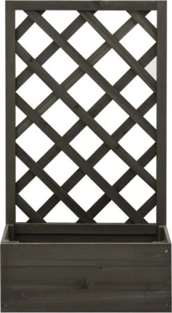 VidaXL Latwerkplantenbak 50x25x90 Cm Massief Vurenhout Grijs -Tuin Kweekbenodigdheden 658x1200 2