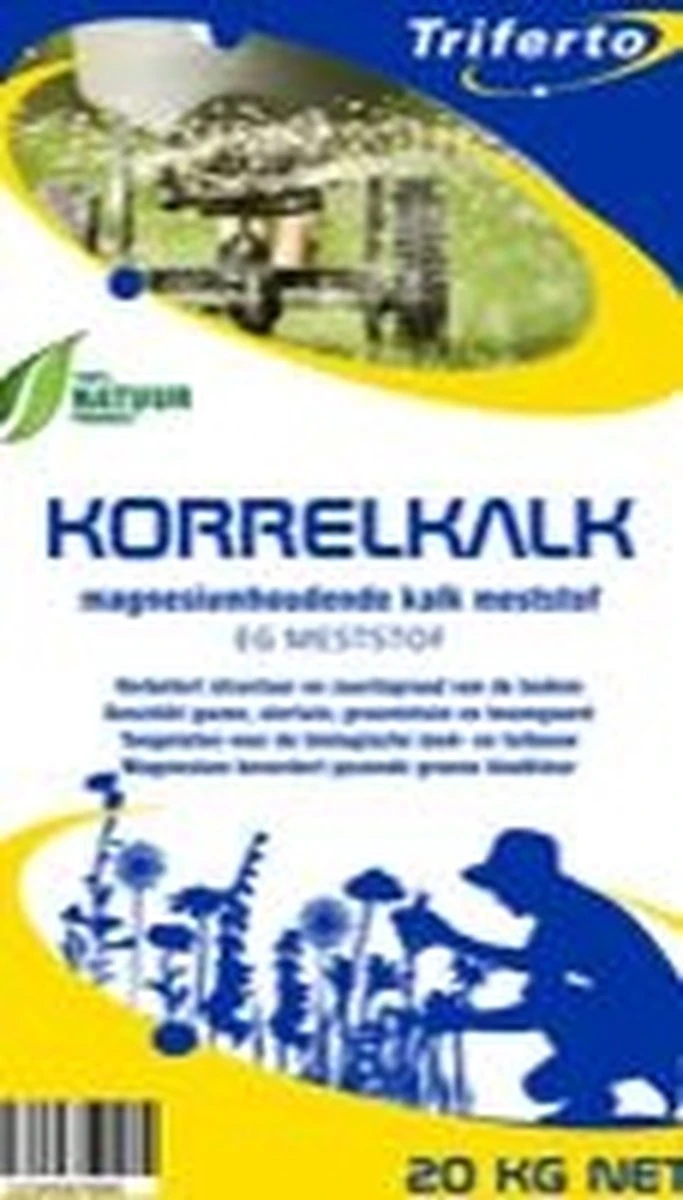 Triferto Korrelkalk (Dologran) | Tuinkalk15% MgO 20kg | Kalk Voor Gazon En Tuin 4 Triferto Korrelkalk (Dologran) | Tuinkalk15% MgO 20kg | Kalk Voor Gazon En Tuin - Afbeelding 2