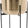 Merkloos Luxe Plantenpot/bloempot Goud Van 22 X 22 Cm Op Een Zwarte Metalen Standaard Met Een Hoogte Van 36 Cm 2 Merkloos Luxe Plantenpot/bloempot Goud Van 22 X 22 Cm Op Een Zwarte Metalen Standaard Met Een Hoogte Van 36 Cm -Tuin Kweekbenodigdheden 699x1200 4