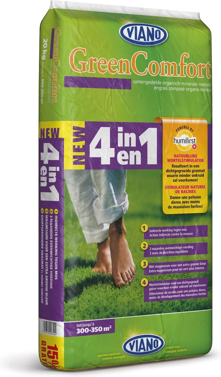 Viano Nieuwe 4-in-1 20kg: Voorkomt Mos En Onkruid In Het Gazon 3 Viano Nieuwe 4-in-1 20kg: Voorkomt Mos En Onkruid In Het Gazon