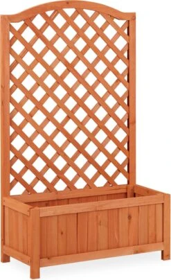 Relaxdays Plantenbak Met Klimrek - Bloembak Trellis - Rankhulp Hout - Voor Klimplanten 19 Relaxdays Plantenbak Met Klimrek - Bloembak Trellis - Rankhulp Hout - Voor Klimplanten -Tuin Kweekbenodigdheden 734x1200