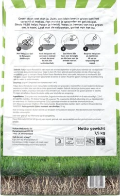 Pokon Gazon Revolutie - 2x7,5kg - Gazonmest / Graszaad / Bodemverbeteraar - Geschikt Voor 300m² - Binnen 15 Dagen Resultaat - Voordeelverpakking 11 Pokon Gazon Revolutie - 2x7,5kg - Gazonmest / Graszaad / Bodemverbeteraar - Geschikt Voor 300m² - Binnen 15 Dagen Resultaat - Voordeelverpakking -Tuin Kweekbenodigdheden 736x1200