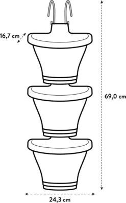 Elho Corsica Vertical Forest 24 - Bloempot Voor Balkonbuiten - Ø 26.7 X H 29.7 Cm - Wit/Wit 26 Elho Corsica Vertical Forest 24 - Bloempot Voor Balkonbuiten - Ø 26.7 X H 29.7 Cm - Wit/Wit -Tuin Kweekbenodigdheden 747x1200 3