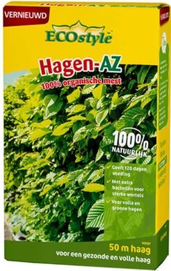 ECOstyle Hagen-AZ Organische Haag Meststof - Tuinmest Voor Diepgroen Blad - Nieuwe & Bestaande Beplanting - 30 M Haag - 1,6 KG -Tuin Kweekbenodigdheden 758x1200 1
