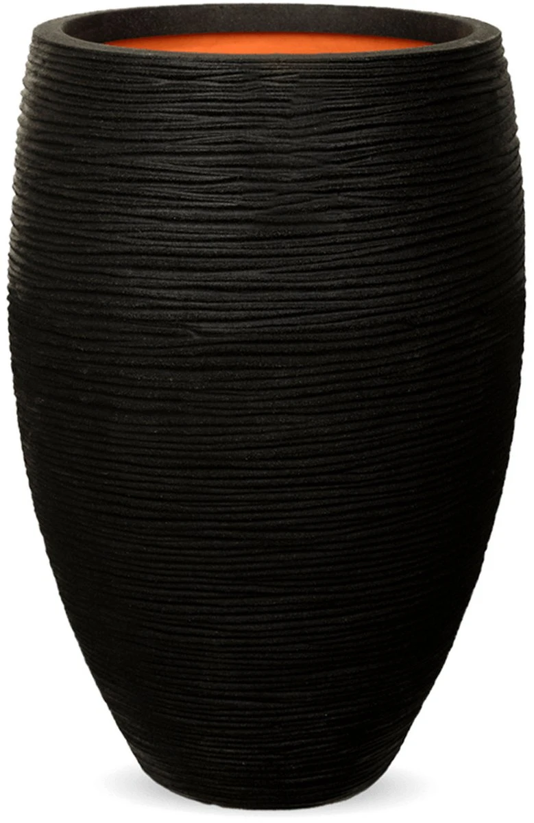 Capi Europe - Vaas Elegant Deluxe Rib NL - 40x60 - Zwart - Voor Binnen En Buiten - KBLR1131 20 Capi Europe - Vaas Elegant Deluxe Rib NL - 40x60 - Zwart - Voor Binnen En Buiten - KBLR1131 - Afbeelding 18