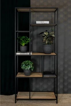 Plantenpot/Bloempot In Het Lava-look Zwart Dia 15 Cm En Hoogte 13 Cm - Voor Binnen -Tuin Kweekbenodigdheden 800x1200 169