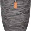 Capi Europe - Vaas Elegant Laag Rib NL - 36x47 - Antraciet - Voor Binnen En Buiten - KOFZ782 1 Capi Europe - Vaas Elegant Laag Rib NL - 36x47 - Antraciet - Voor Binnen En Buiten - KOFZ782 -Tuin Kweekbenodigdheden 867x1200 2
