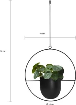 QUVIO Bloempot Hangend / Bloempotten Voor Binnen / Bloempotten / Bloempot Binnen / Bloempot Met Ophanghaak - Metaal -Tuin Kweekbenodigdheden 876x1200 2