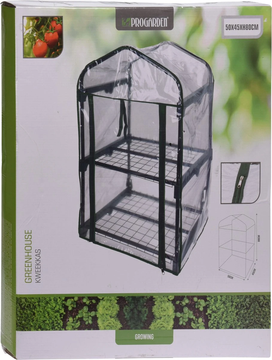 Pro Garden Kweekkas 50x45x80 Cm 4 Pro Garden Kweekkas 50x45x80 Cm - Afbeelding 2