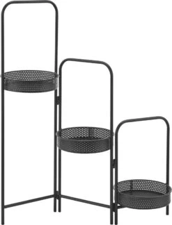 Plantenstandaard Vrasene Metaal 75x68x20 Cm Zwart 10 Plantenstandaard Vrasene Metaal 75x68x20 Cm Zwart -Tuin Kweekbenodigdheden 914x1200