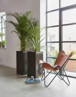 Capi Europe - Bloempot Rechthoek Smooth NL - 36x36x79 - Zwart - Voor Binnen En Buiten - KBL952 -Tuin Kweekbenodigdheden 941x1200 1