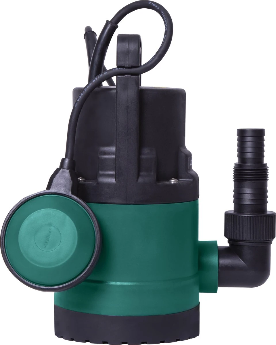 VONROC Dompelpomp/Waterpomp 300W - 6500l/h - Voor Schoon En Licht Vervuild Water - Met Vlotter 4 VONROC Dompelpomp/Waterpomp 300W - 6500l/h - Voor Schoon En Licht Vervuild Water - Met Vlotter - Afbeelding 2