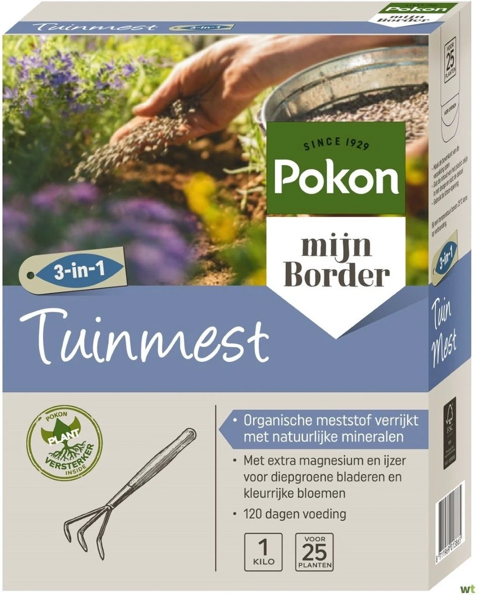 Pokon Tuinmest - 1kg - Meststof - 3-in-1 Werking 7 Pokon Tuinmest - 1kg - Meststof - 3-in-1 Werking - Afbeelding 5