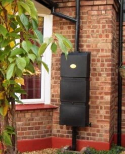 Prestige Regenton Grijs (waterton) 100L (incl. Kraantje En Aan De Wand/muur Te Bevestigen) -Tuin Kweekbenodigdheden 972x1200